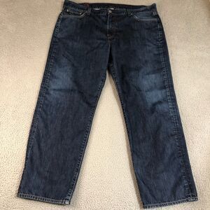 Lucky Brand‎ Jeans Mens 40 Blue Vintage Straight Preppy Classic Denim Dark Wash
